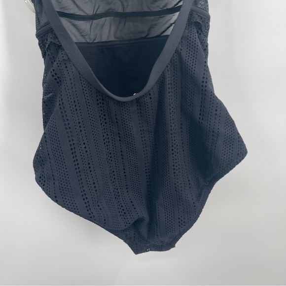 Afriel & Tabbris Australia Mesh Cutout High Neck Swimsuit Size 4 Black Women’s - Picture 7 of 9